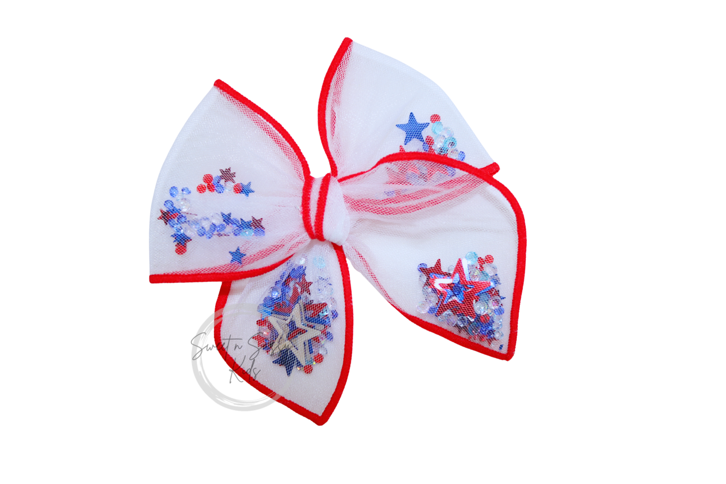 Star Shaker Hair Bow, 4 inch