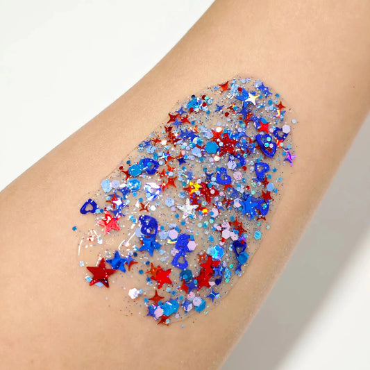 Patriotic Glitter Hair Gel