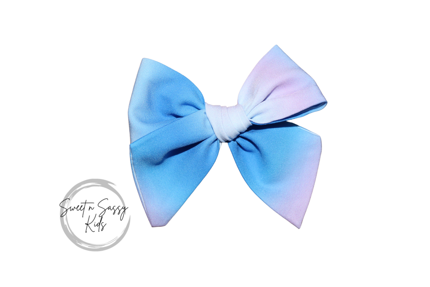 Ombre Mermaid Hair Bow or Headband, 3.5 inch
