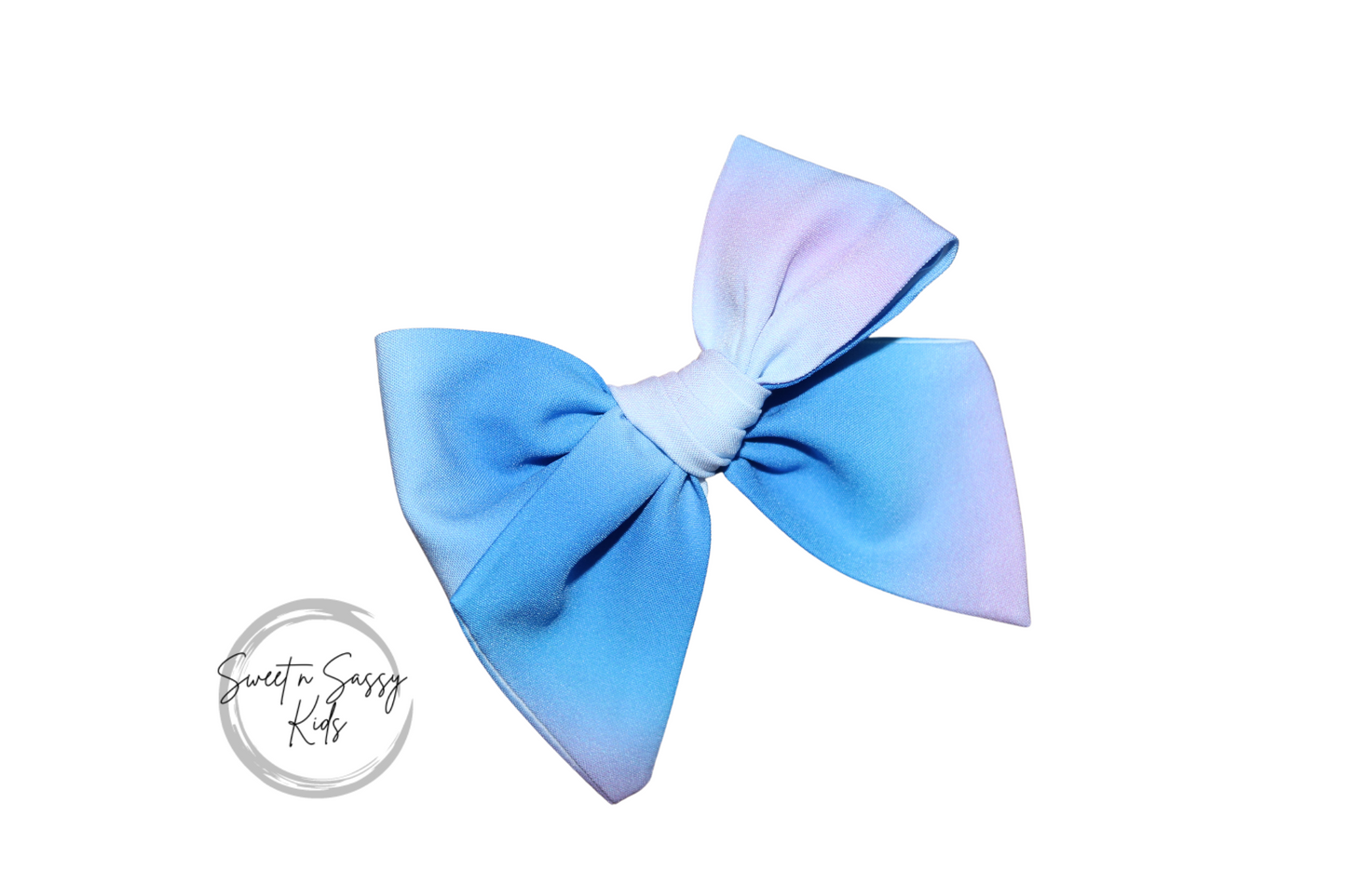 Ombre Mermaid Hair Bow or Headband, 3.5 inch