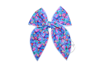 Flamingo Fable Hair Bow, 5.5 inch