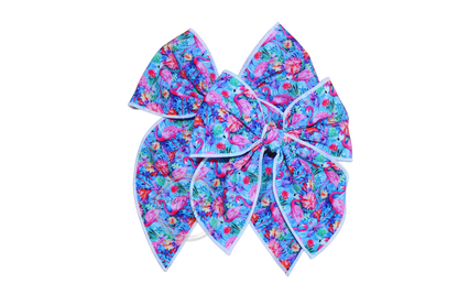 Flamingo Fable Hair Bow, 4.5 inch