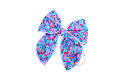 Flamingo Fable Hair Bow, 4.5 inch