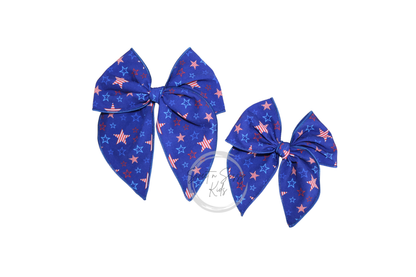 Stars and Stripes Fable Bow, 5.5 inch