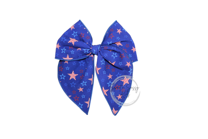 Stars and Stripes Fable Bow, 5.5 inch