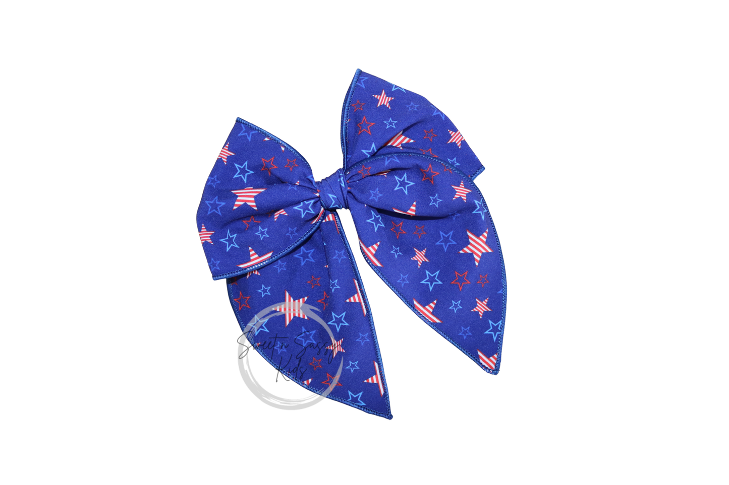 Stars and Stripes Fable Bow, 5.5 inch