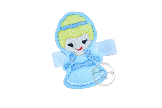 Glass Slipper Princess Feltie Hair Clip