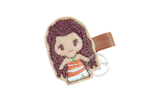 Polynesian Princess Feltie Hair Clip