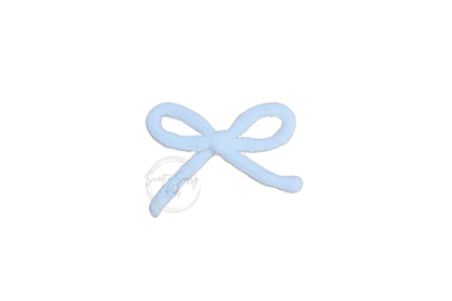 White Knit Hair Bow