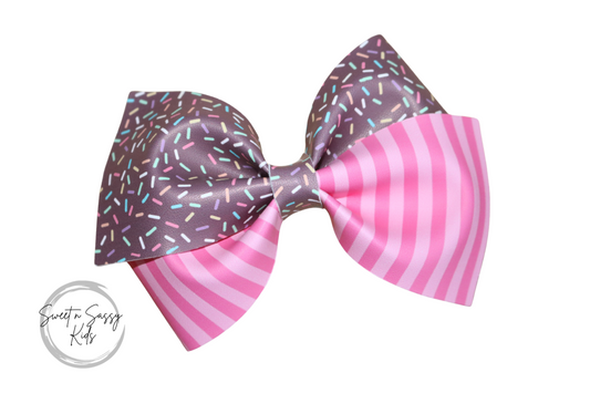 Sprinkles Hair Bow or Headband, Birthday