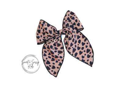 Cheetah Hearts Fable Bow
