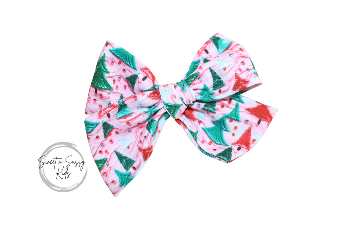 Christmas Trees Bow or Headband