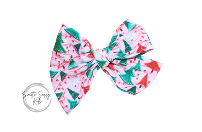 Christmas Trees Bow or Headband