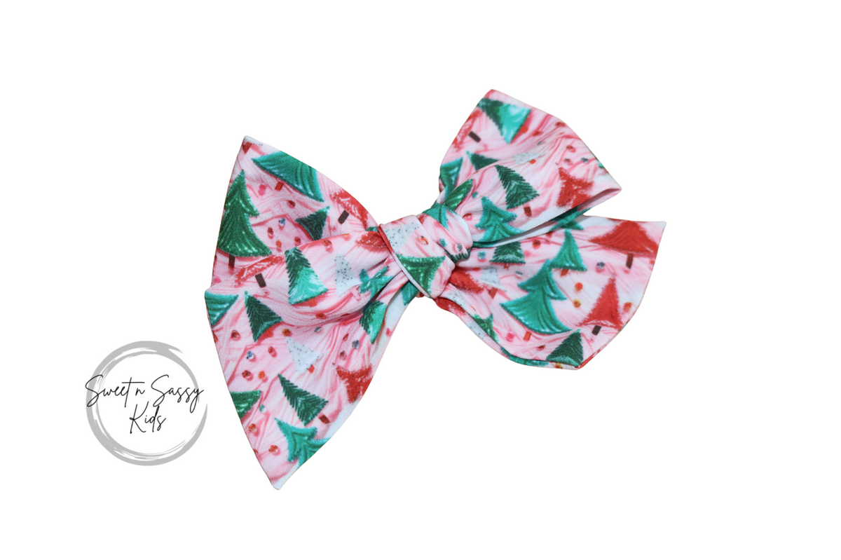 Christmas Trees Bow or Headband