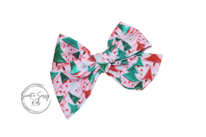 Christmas Trees Bow or Headband