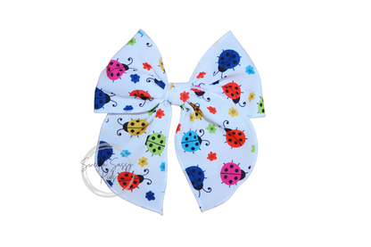 Ladybug Hair Bow, 4.5 inch