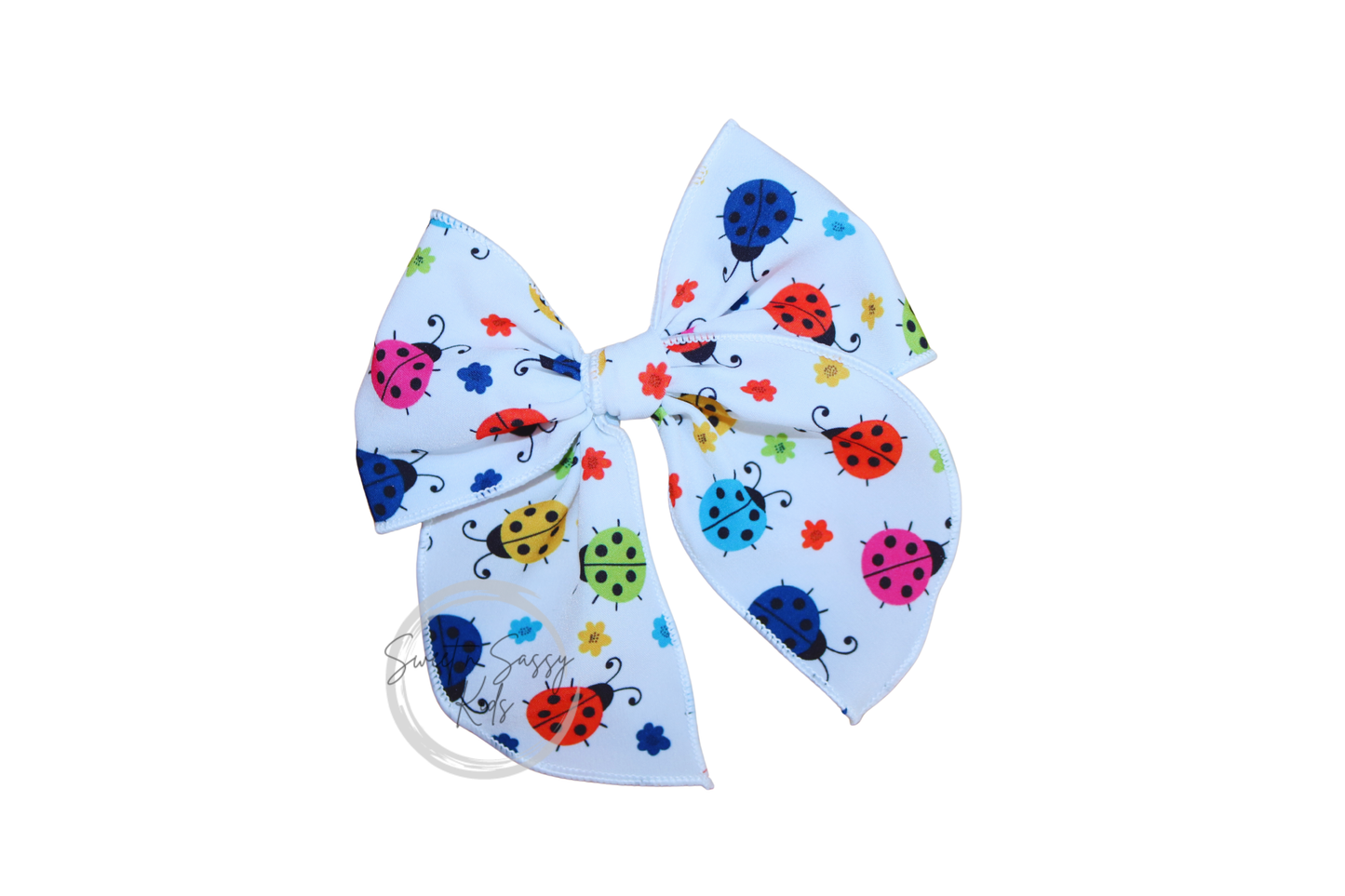 Ladybug Hair Bow, 4.5 inch