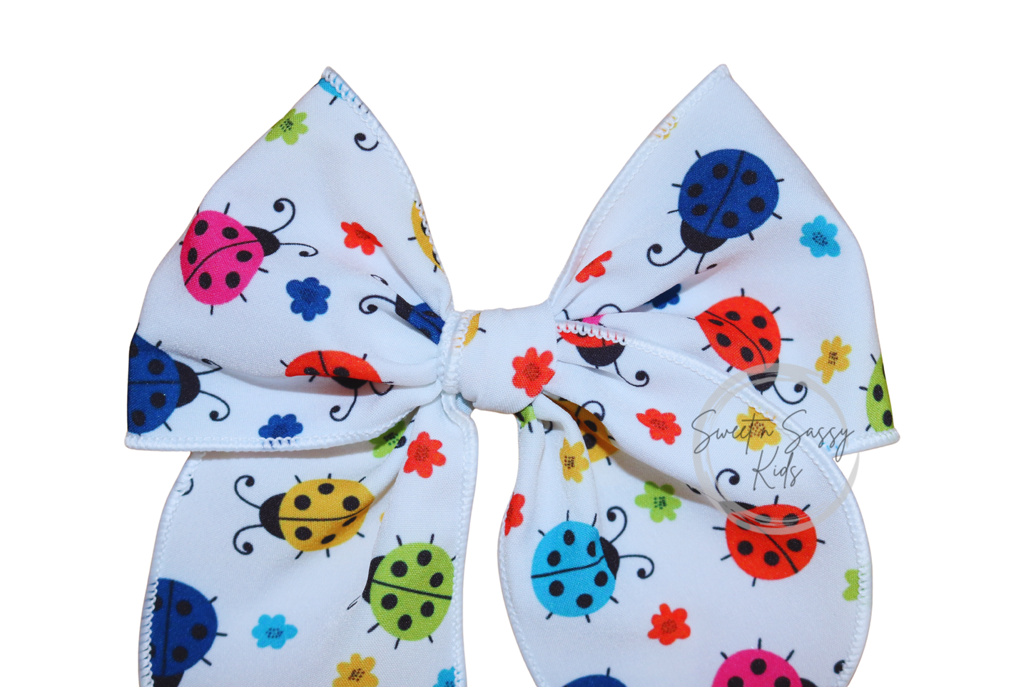 Ladybug Hair Bow, 4.5 inch