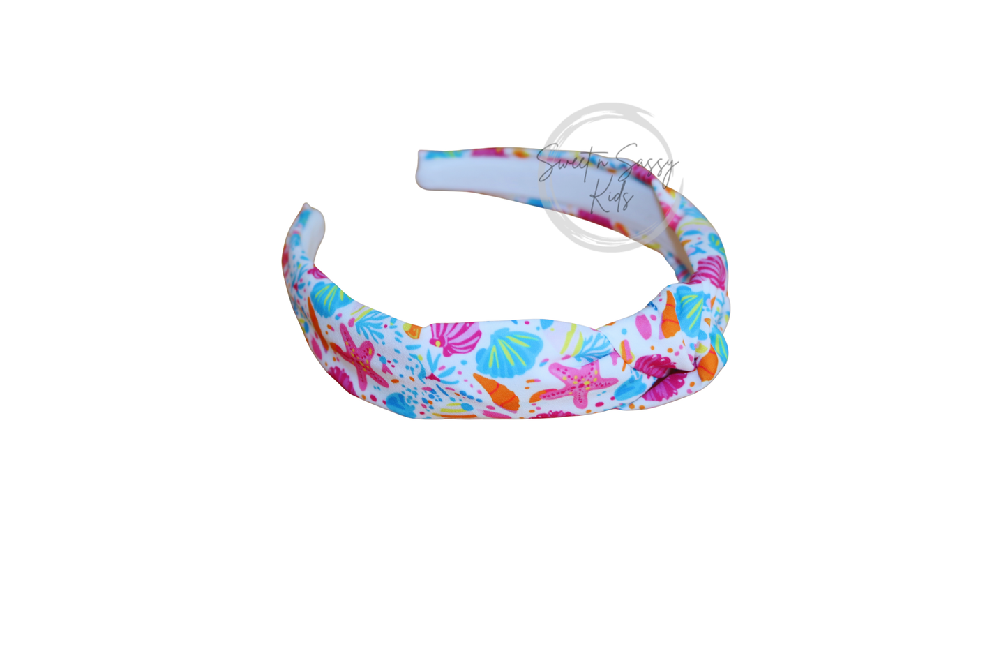 Preppy Seashells, Top-Knot Headband