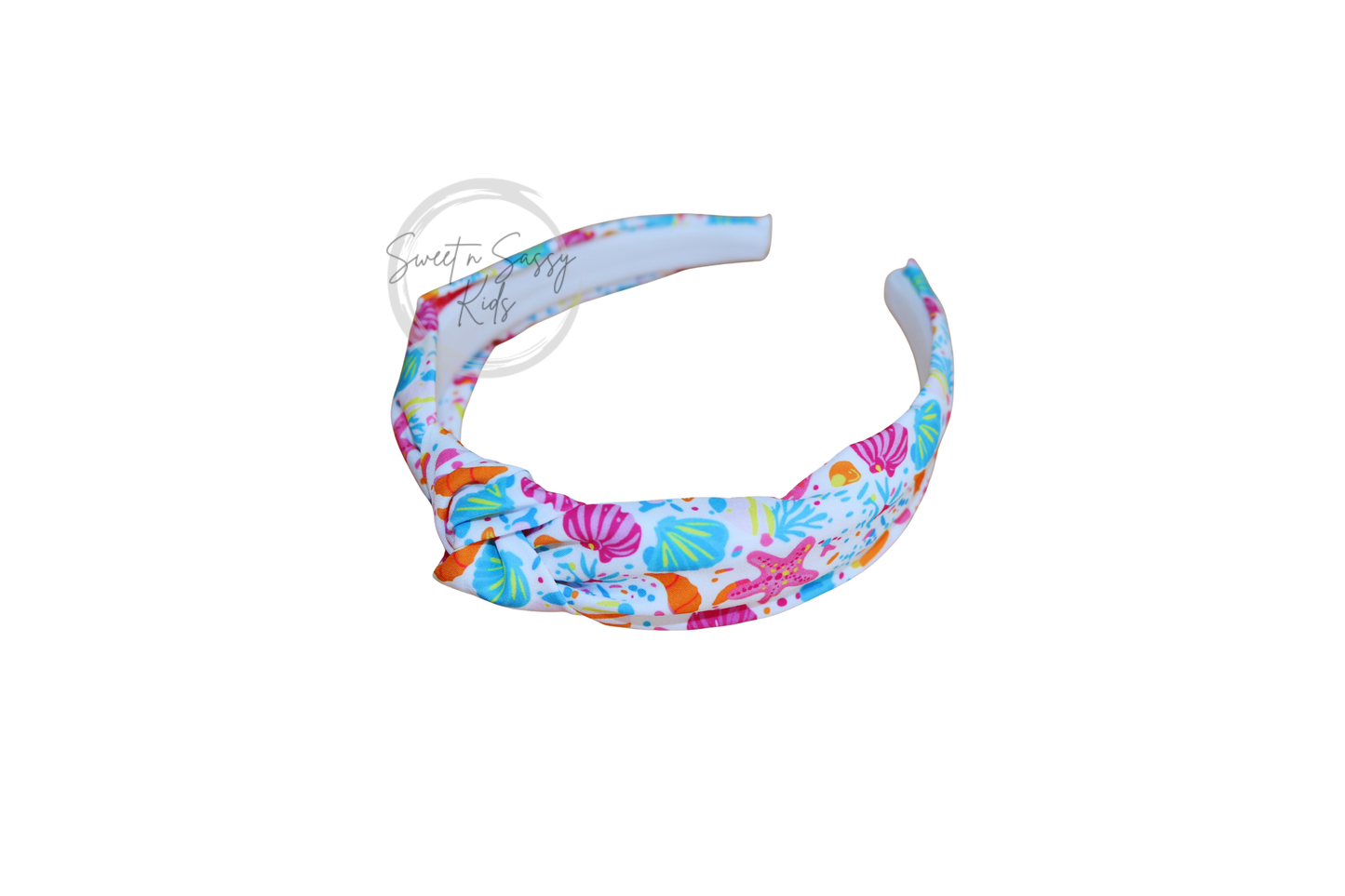 Preppy Seashells, Top-Knot Headband