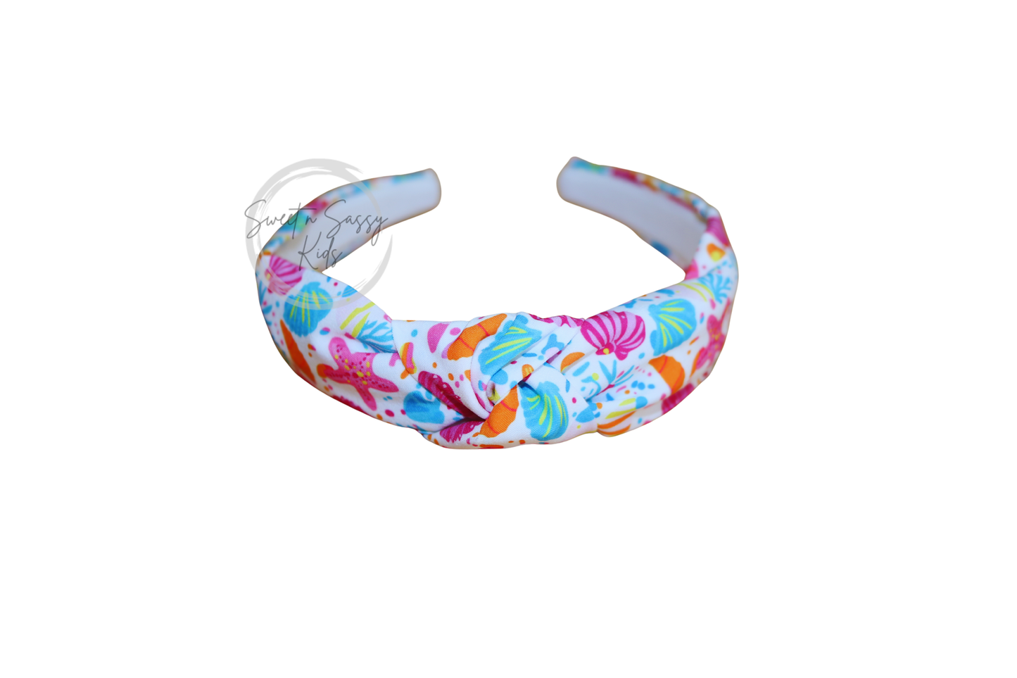 Preppy Seashells, Top-Knot Headband