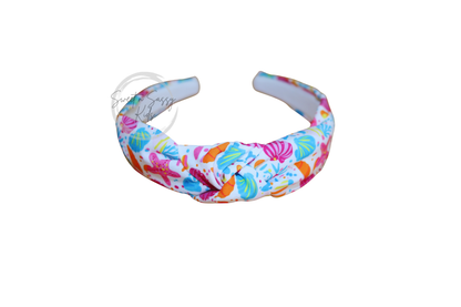 Preppy Seashells, Top-Knot Headband