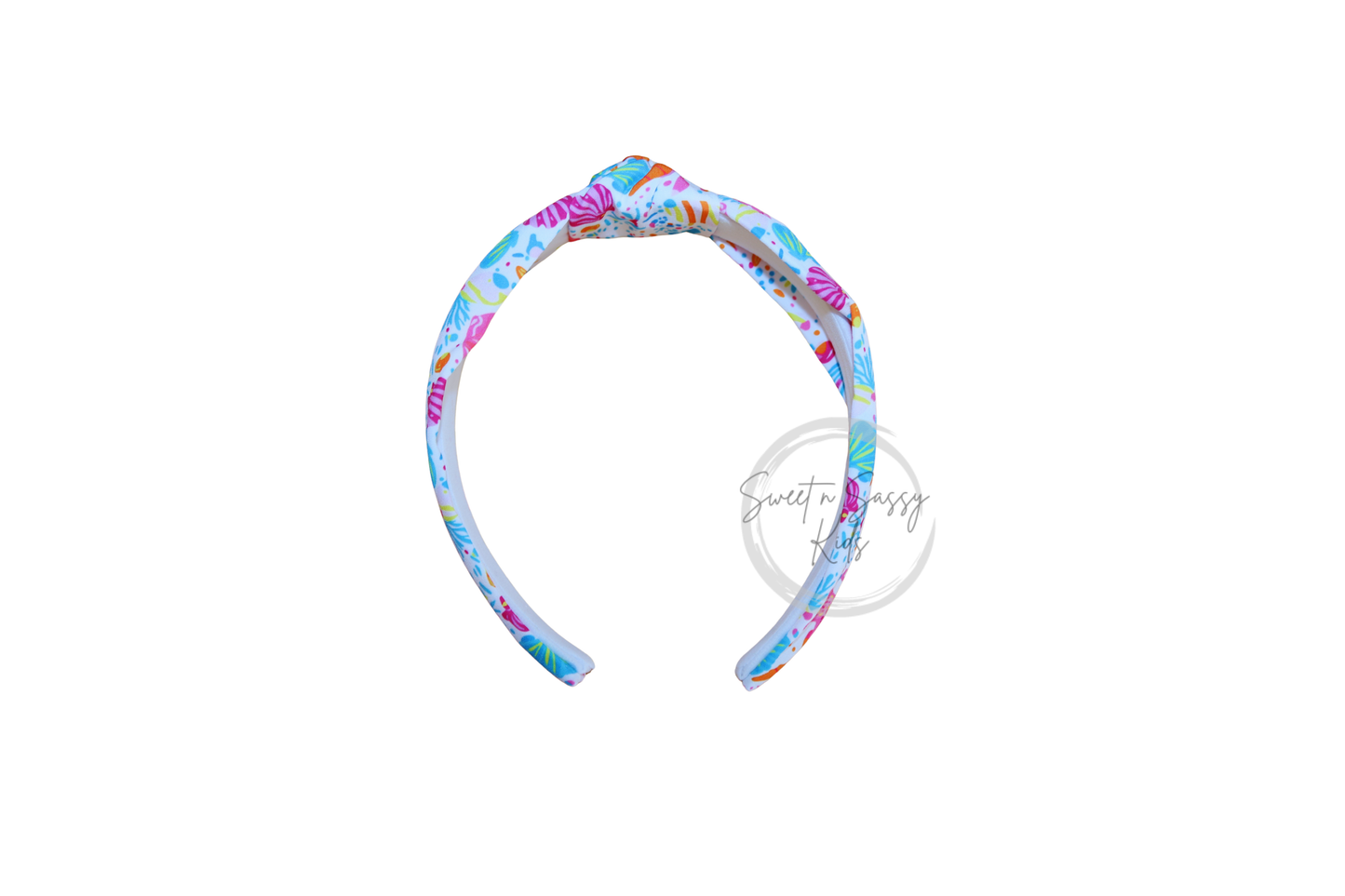 Preppy Seashells, Top-Knot Headband