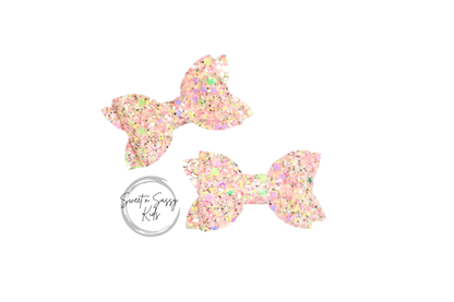 Neon Star Glitter Pigtail Set