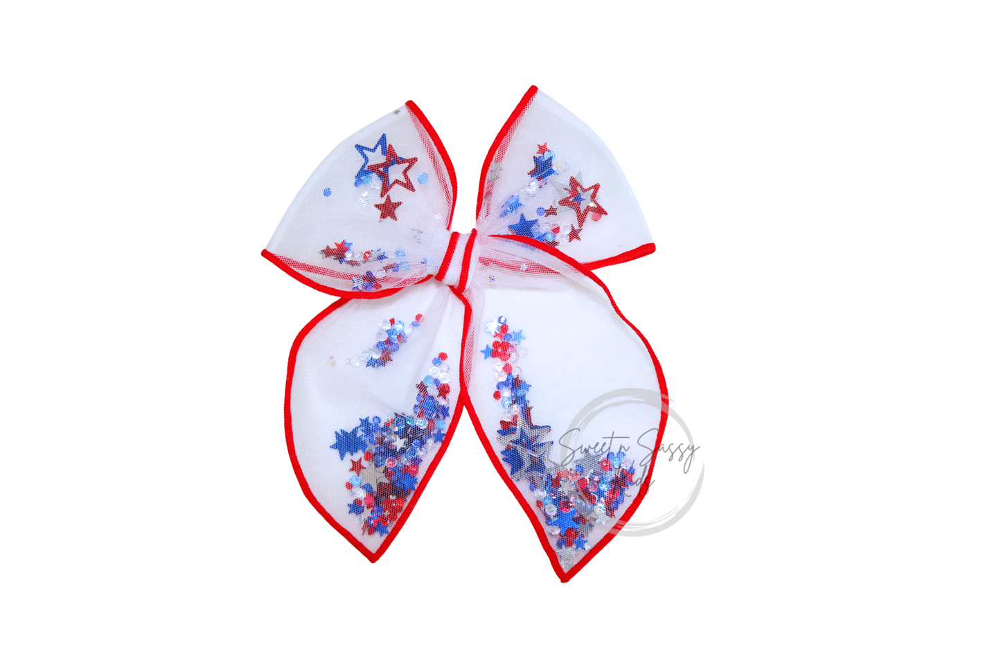 Star Shaker Hair Bow, 5 inch