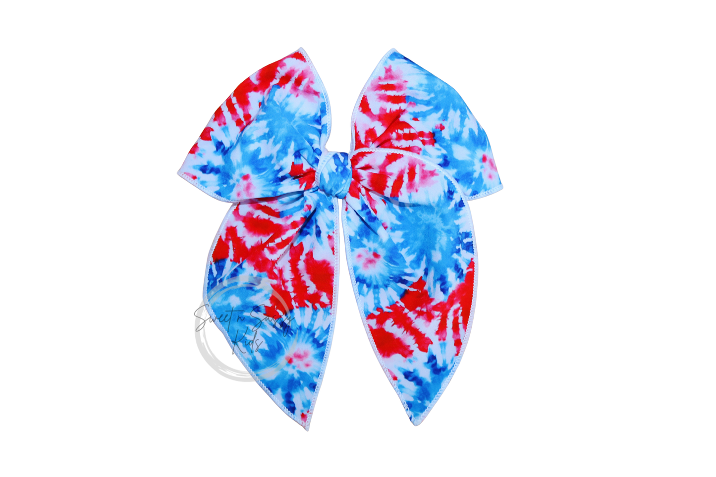 Patriotic Tie Dye Fable Bow, 5.5 inch