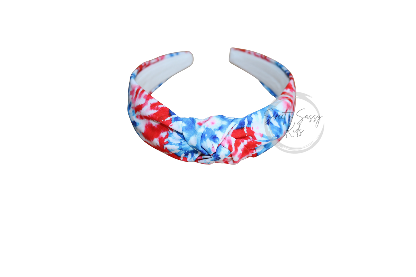 Patriotic Tie Dye Top Knot Headband