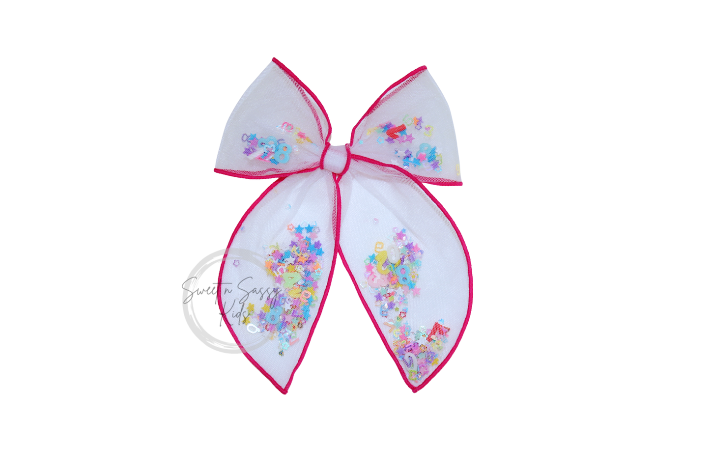 School Shaker Hair Bow, 5 inch