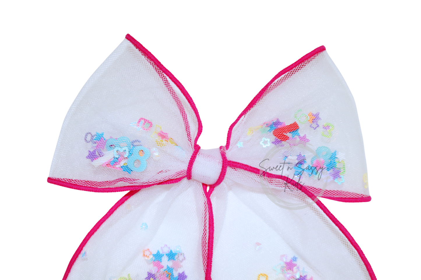 School Shaker Hair Bow, 5 inch