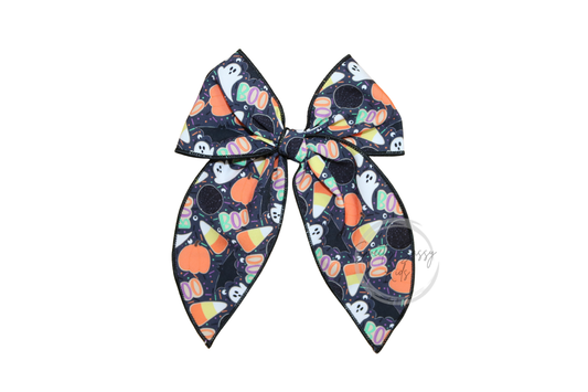 Boo Halloween Fable Bow, 5.5 inch
