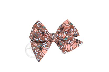 Pumpkin Hair Bow or Headband