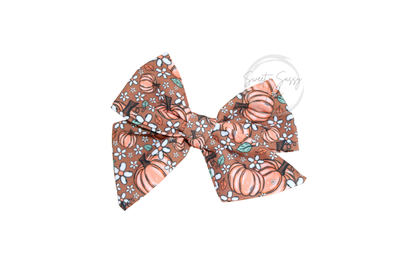 Pumpkin Hair Bow or Headband