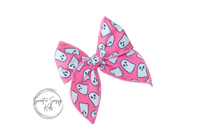 Pink Ghost Fable Bow