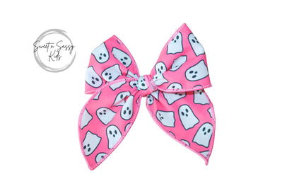 Pink Ghost Fable Bow